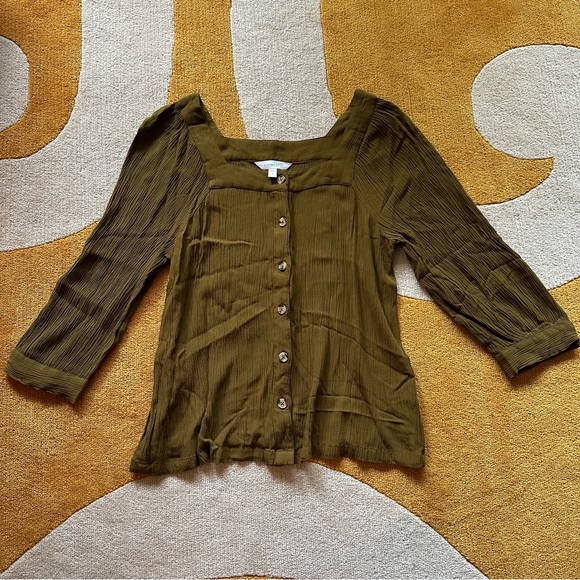 Garnet Hill button-down blouse - Picture 1 of 5